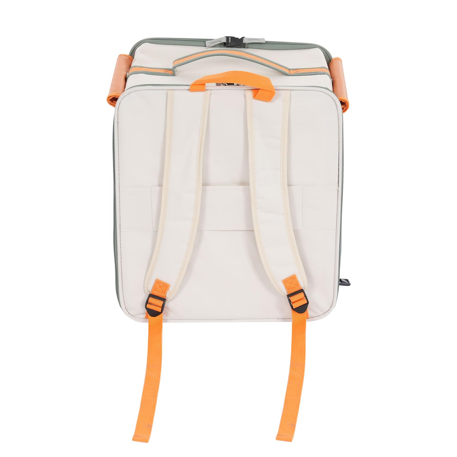 Faltbarer Rollende Transportbox Haustiere, 45L Hundetrolley Tiertransporter Katzentransportrucksack Katzentransporttasche mit 4 Rädern
