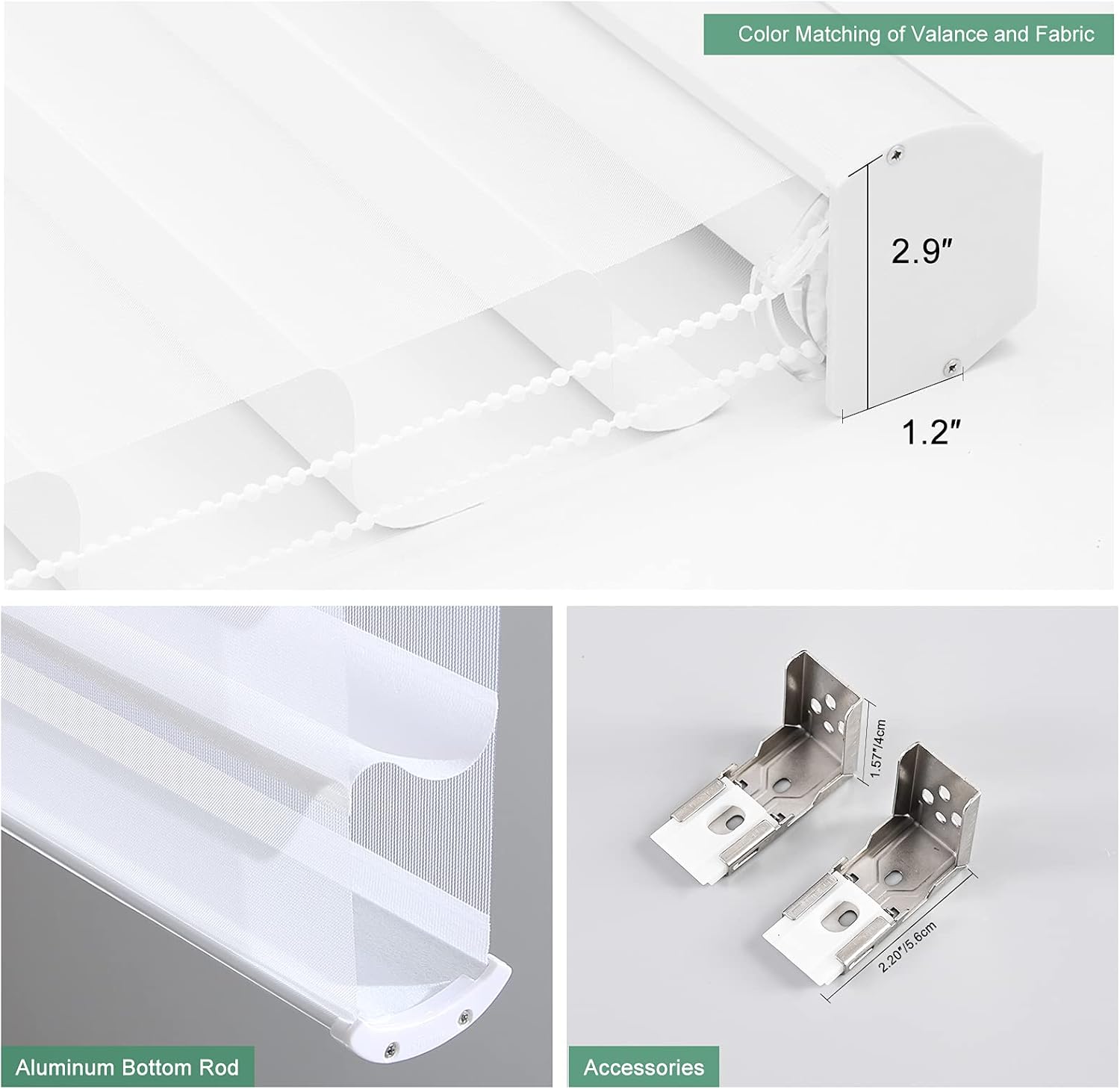 Tonature Custom Cut to Size Shangri-La Window Roller Shades Sheer Shades Light Filtering Room Darkening Solar Roller Blinds UV Protection Light Control for Day and Night Soft White XG6013-1
