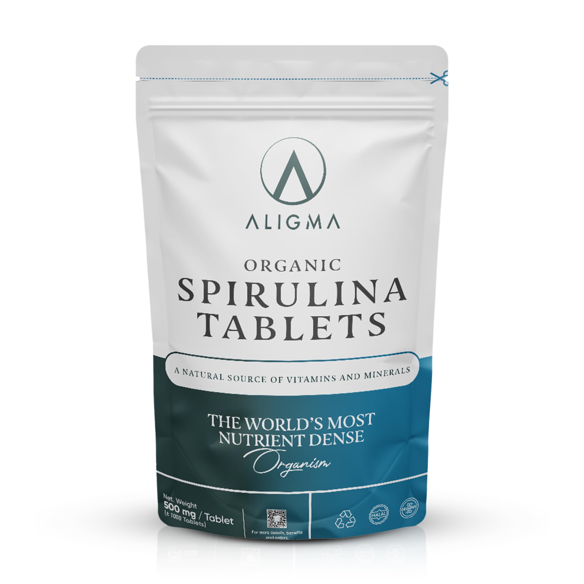 Sponsored Ad – Aligma Organic Spirulina Tablets 1000×500 mg for Immune System Booster, Super Greens Tablets Loaded with Vital Nutrients & High in Vitamins, Gluten Free&Calcium Vegan Protein Tablet|Resealable Package