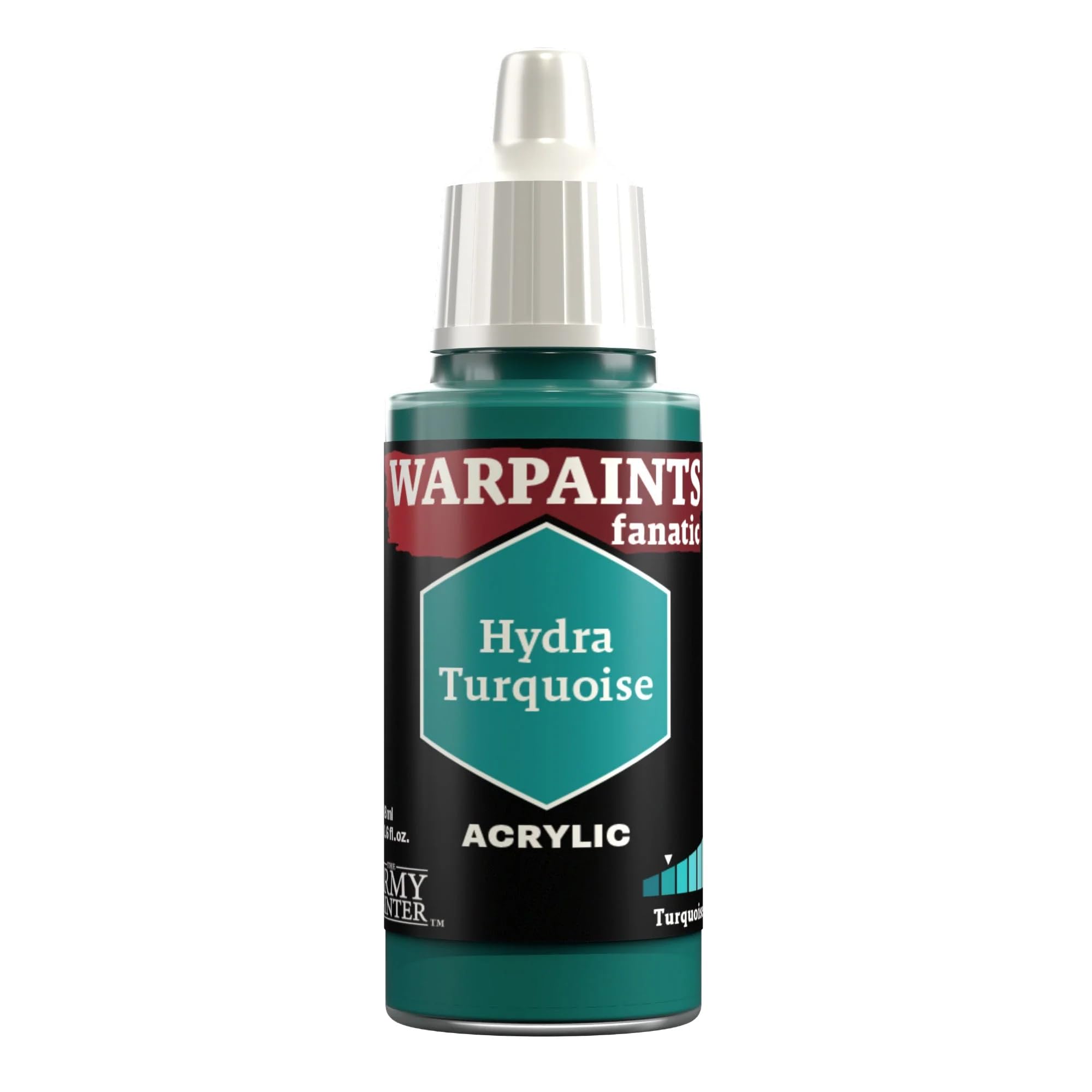 The Army Painter, Warpaints Fanatic Hydra Turquoise Single Acrylics, Miniature Hobby Painting, Quality Paint for Miniature Wargaming