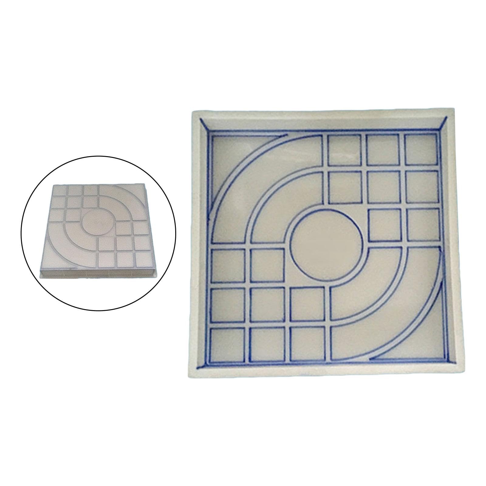 Moule à Béton et Ciment, Coffrage à Béton, pour Béton pour Pavés, Jardin, Terrasse, Fabricant de Trottoirs, Pas Japonais Réutilisable