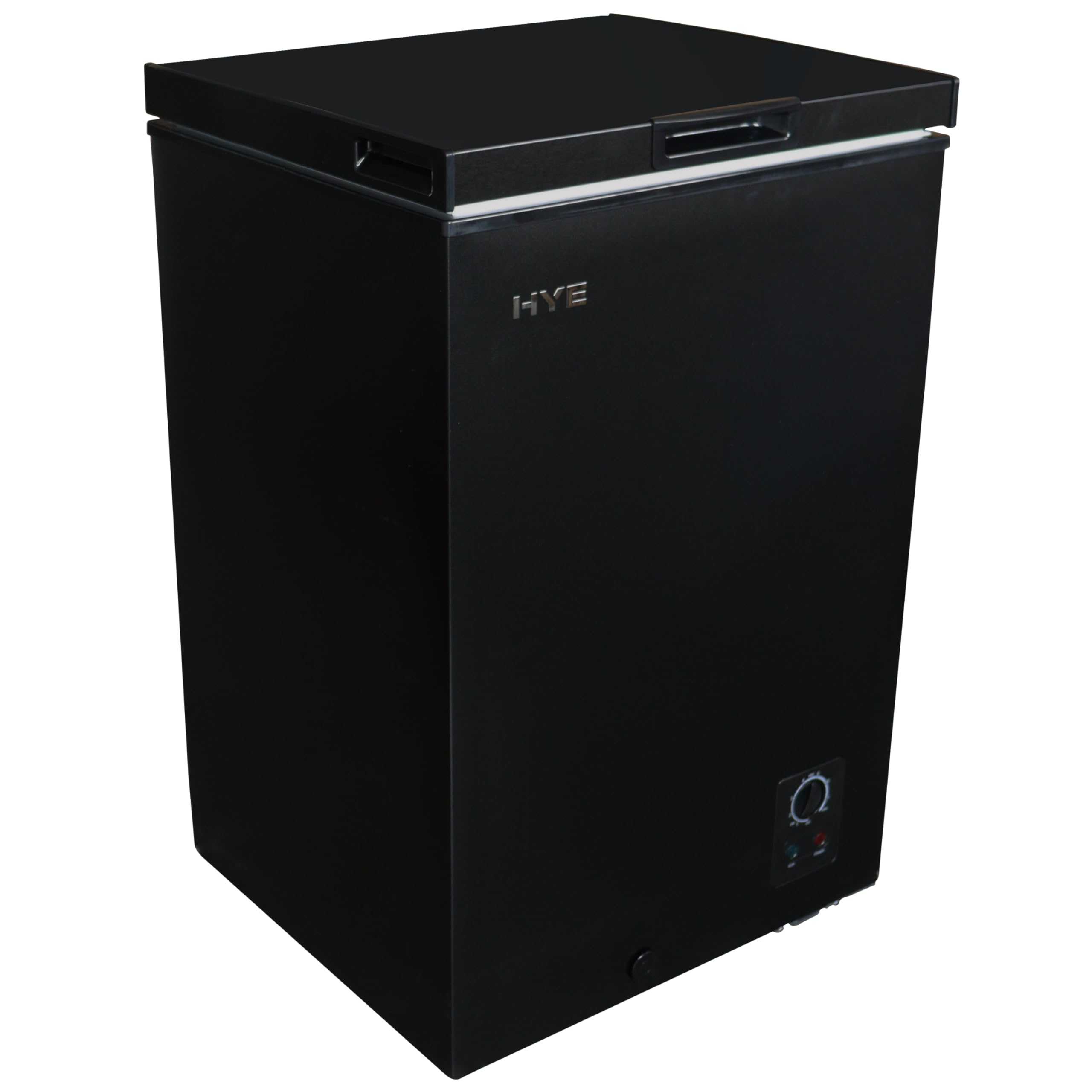HYE Chest Freezer - 96L Freezer, Quiet 42 dB Operation, Mechanical Temperature Control, Freestanding Design, Black, Suitable For Garages & Outbuildings - RF01CF96B24 — view 8