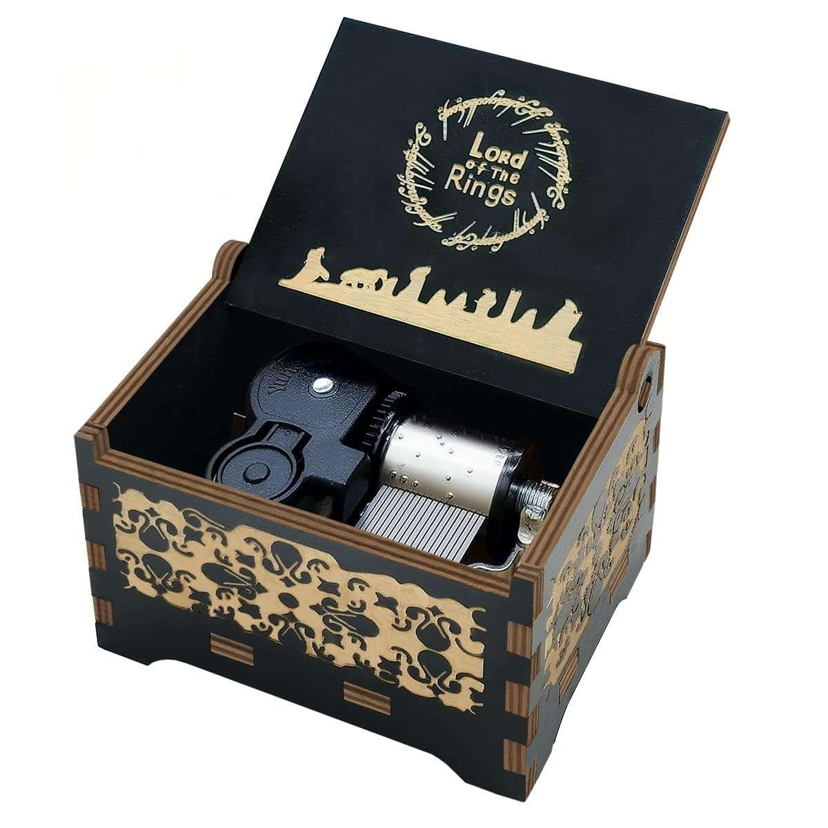UMANI® Wooden Music Box Gifts for Birthday,Valentines Day (MB-Lord Rings) (B0CV7WXW98) Amazon Price History, Amazon Price Tracker