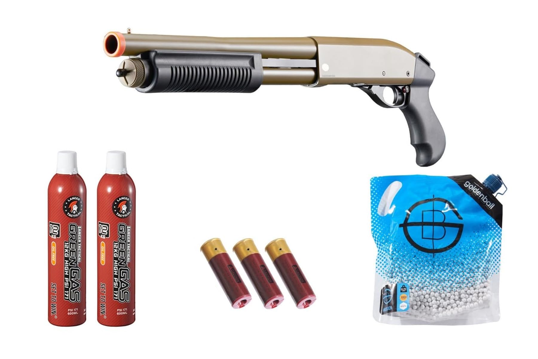 トイガン GOSHOT Amazon.com : Golden Eagle M8881 3/6-Shot Pump Action Gas Sawed-Off