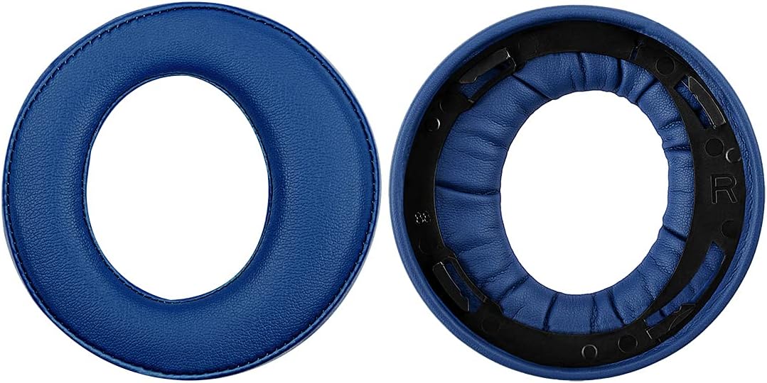 Geekria Earpad and Headband Set Compatible with Sony PlayStation Gold Wireless/ PS4/ PS3/ PSV Headphones, Repair Parts Suit (Blue)