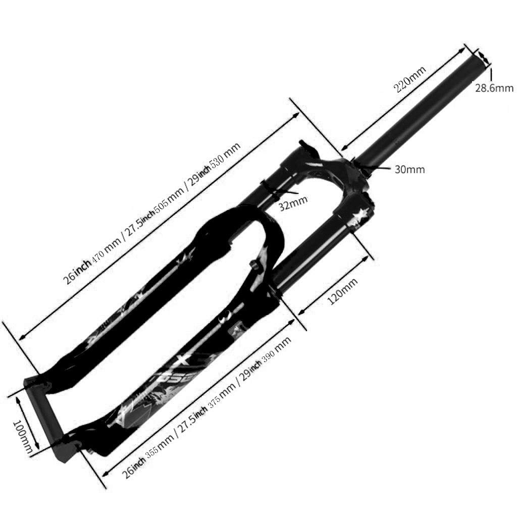 Zawieszenie rowerowe przednie widelce 26 27,5 29 cali rower górski amortyzator widelec powietrzny 1-0,1 cala skok 120 mm