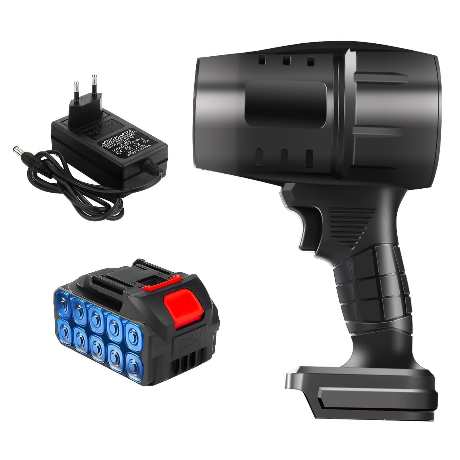 Akku Laubbläser Turbo Gebläse, Mini Laubbläser Mit 21V 1300mah Akkus Und Ladegerät, 800W 35000U/Min Tragbarer Elektrische Staubgebläse Handgebläse Luftbläser Schneefräse zum Laub, Staub, Schnee