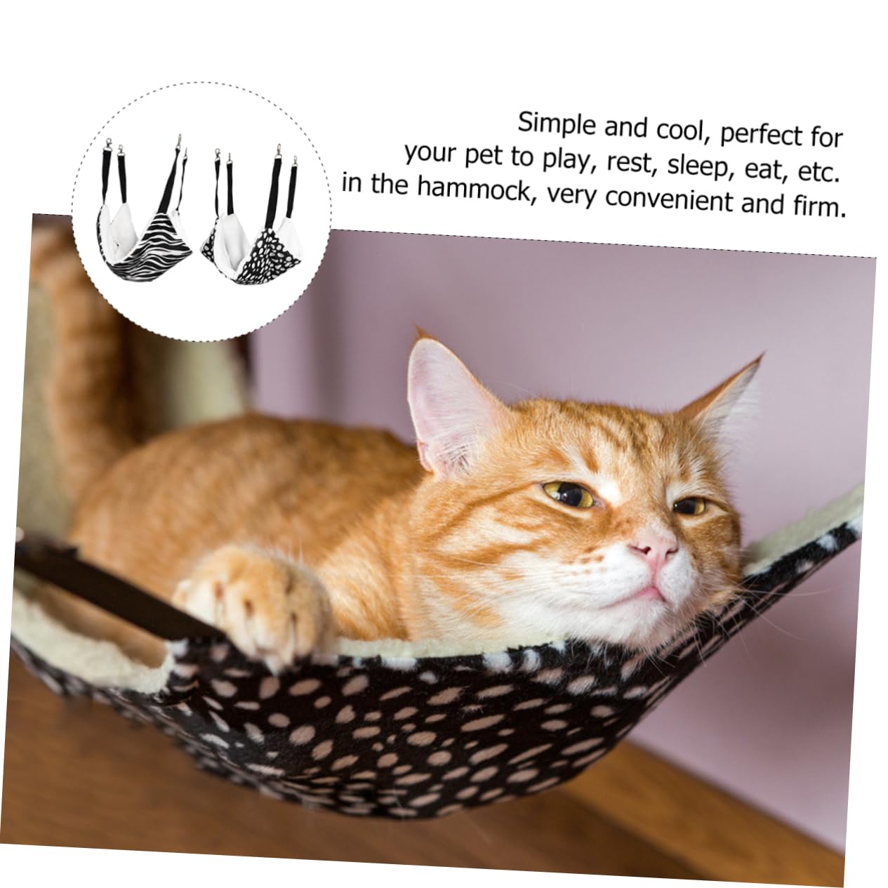 Ipetboom 4 Pz amaca per gatti amaca della Guinea capanna sospesa per gatti a doppia faccia appendere studa lettino per animali domestici cuccia sospesa per animali domestici