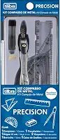 Tilibra - Kit Compasso Escolar Precision 7 Peças com Estojo
