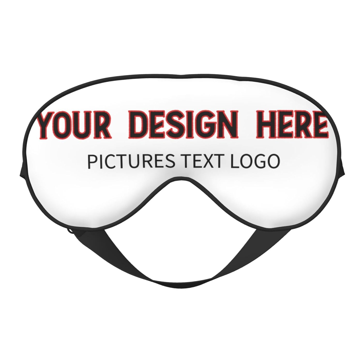 Custom Sleep Mask with Your Text Logo Picture for Men Women Personalized Masks Design Your Own Customized Eye