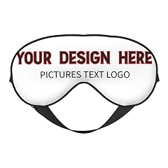 Custom Sleep Mask with Your Text Logo Picture for Men Women Personalized Masks Design Your Own Customized Eye