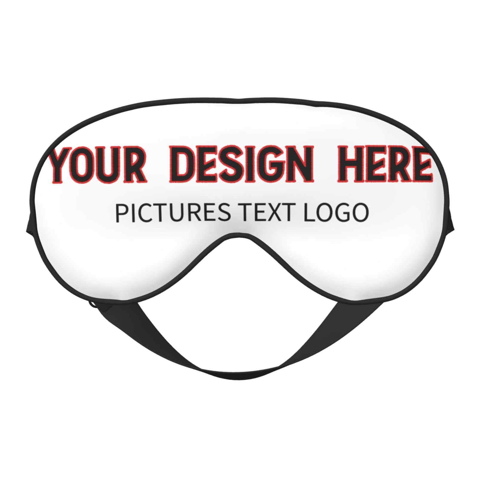 Custom Sleep Mask with Your Text Logo Picture for Men Women Personalized Masks Design Your Own Customized Eye