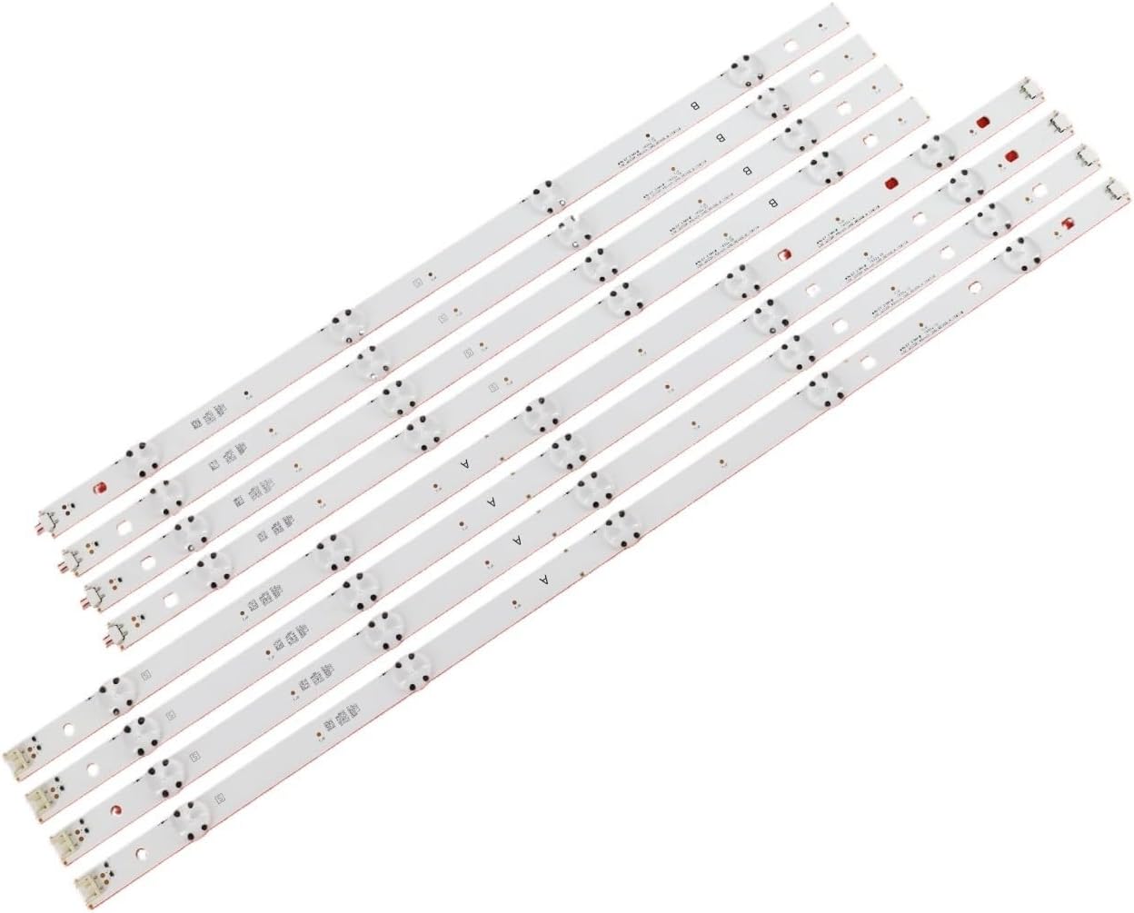 8pcs LED Backlight Strip Compatible with LG 49UH610A 49UH6100 49LF5100 49UH6030 49UF640V 49UF6407 49UH6507 49LF510V LGE_WICOP_49inch_UHD/FHD