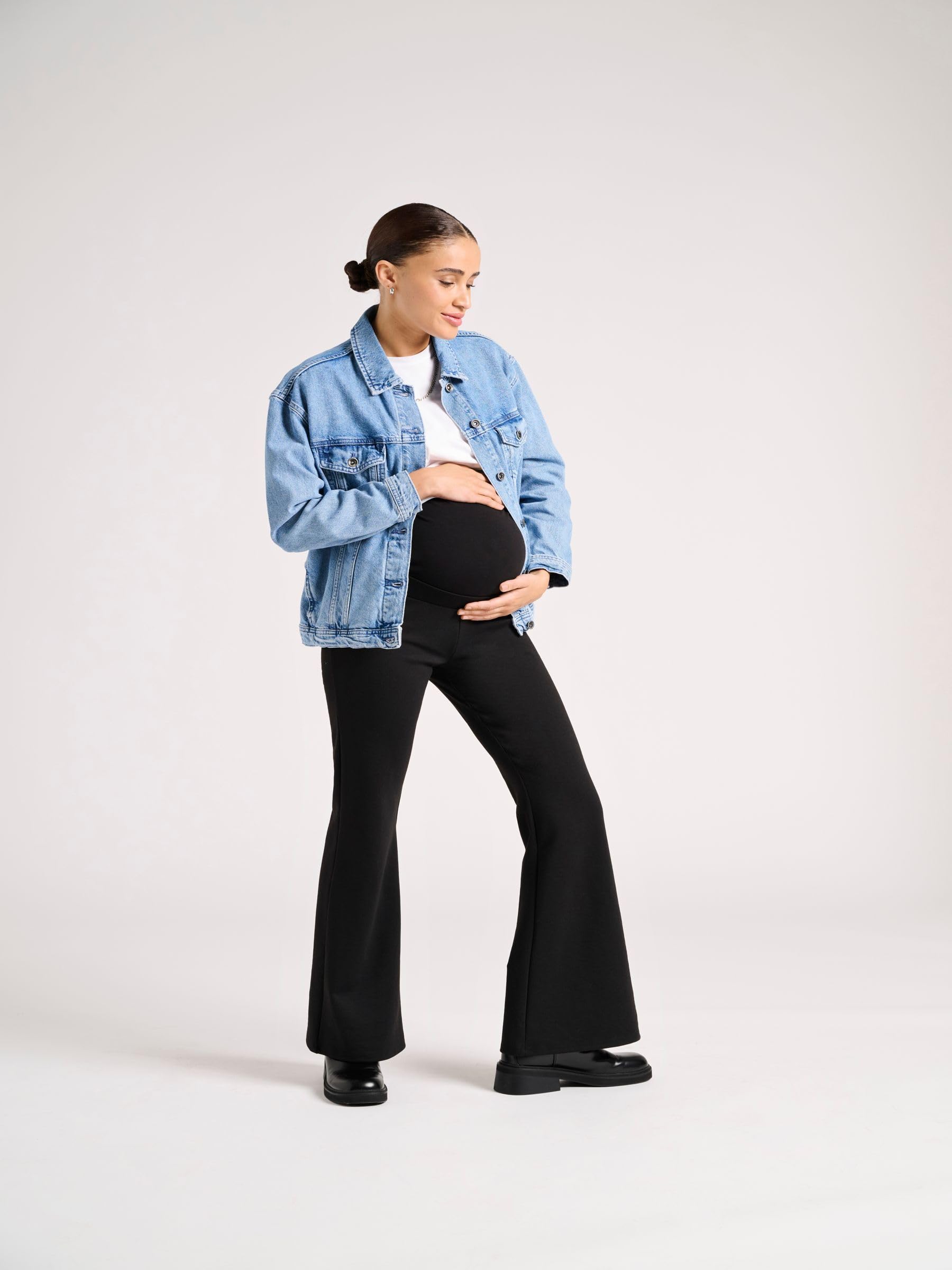 OLMFEVER Stretch Flaired Pants Jrs, Nero, S