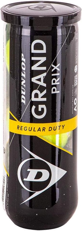 DUNLOP Grand Prix Regular Duty All-Court Tennis Balls - 3 Ball Can (4 Cans)