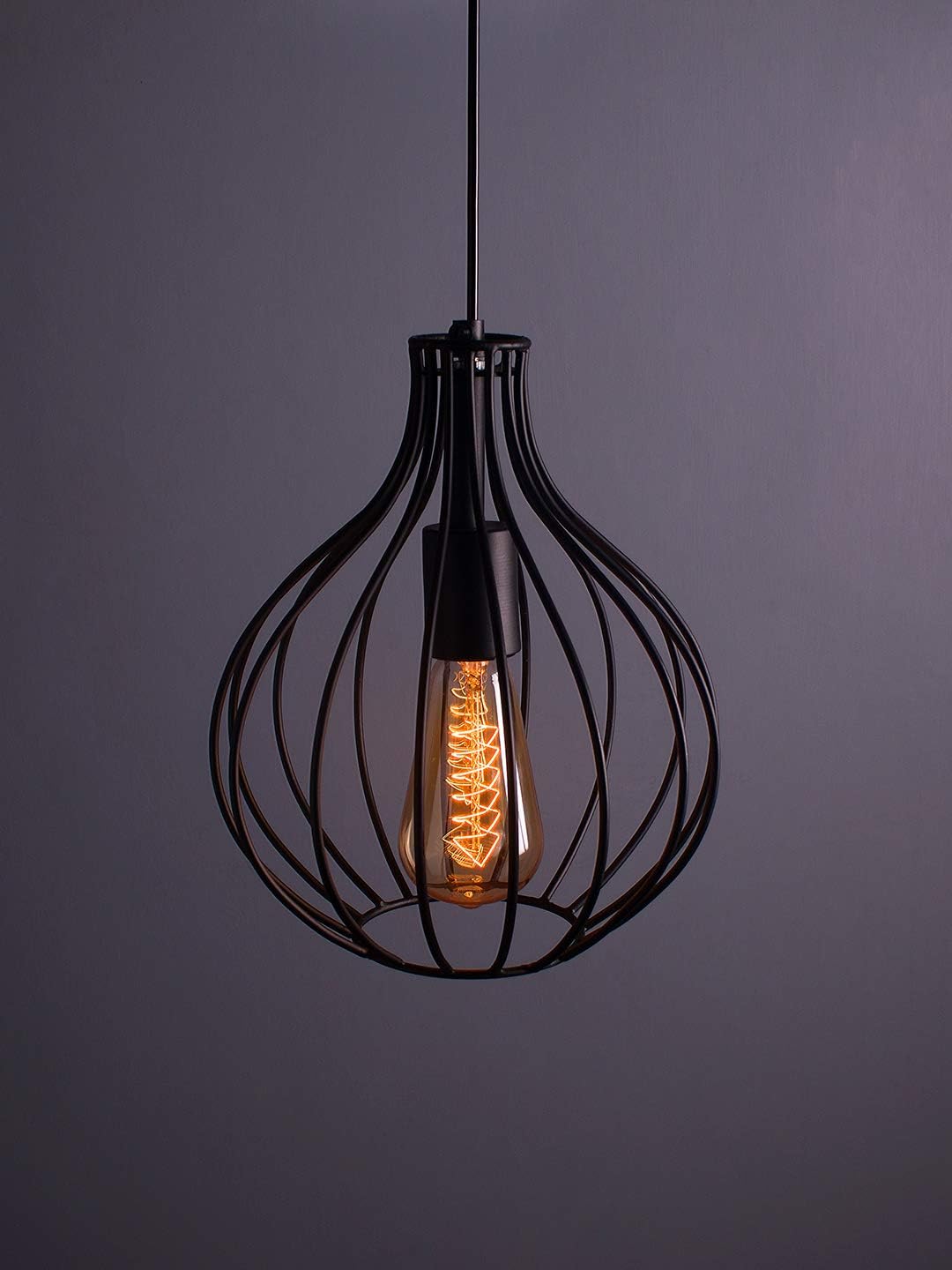 AYMH Hanging Light Ceiling LED Hanging Light Lamp Vintage Edison Filament Hanging Crown, Gold, E27 Hanging Ceiling Light for LED/Filament Bulb(Bulb Not Included) (Hanging Black) (B0D8ZTT9DS) Amazon Price History, Amazon Price Tracker