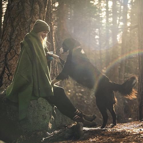 Miniatura 5 de Arcturus Mantas de lana estampadas 4.5 libras cálidas, pesadas, lavables, grandes  Ideal para camping, al aire libre, eventos deportivos o kits de