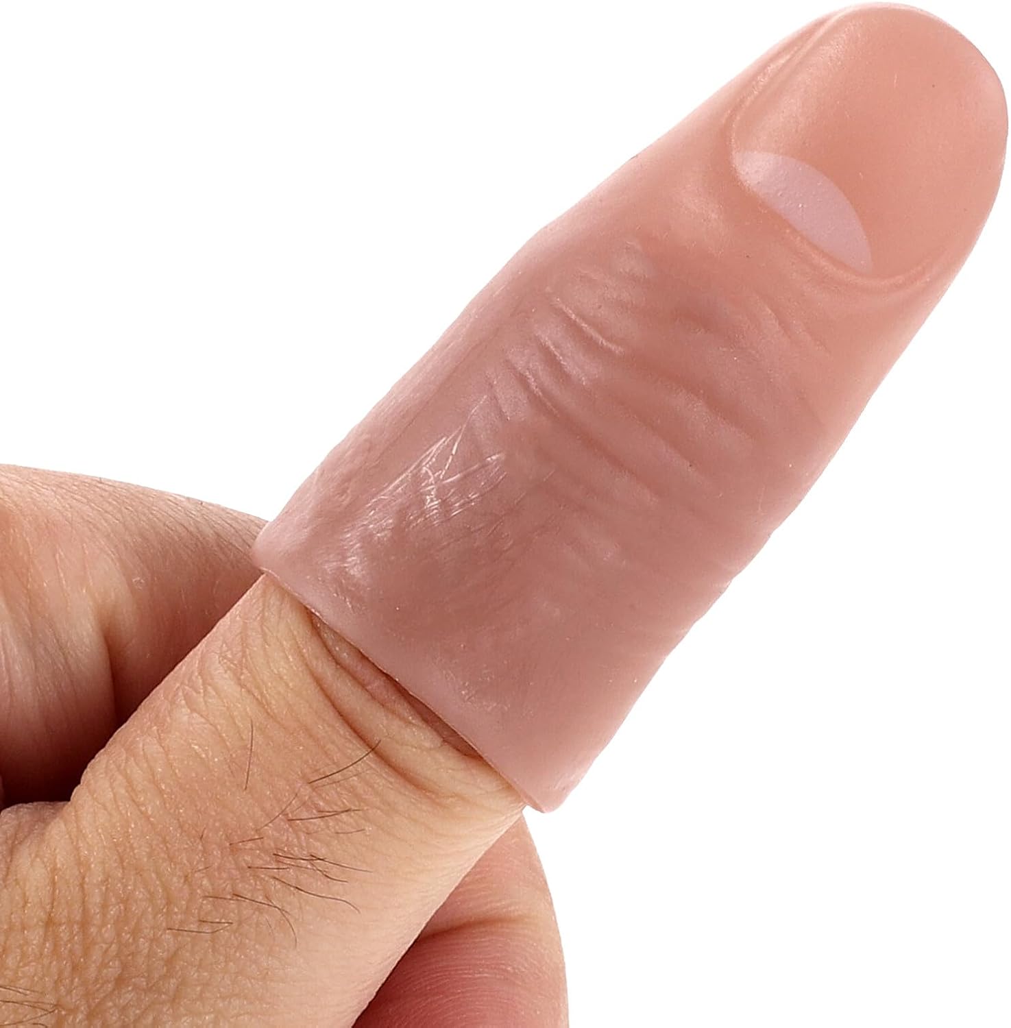 FRCOLOR 20pcs Realistic Severed Fingers Prop Nail Covers Soft Vinyl Finger Sleeves for Magic Tricks and Party Pranks High Simulation Fake for Performers and Cosplay