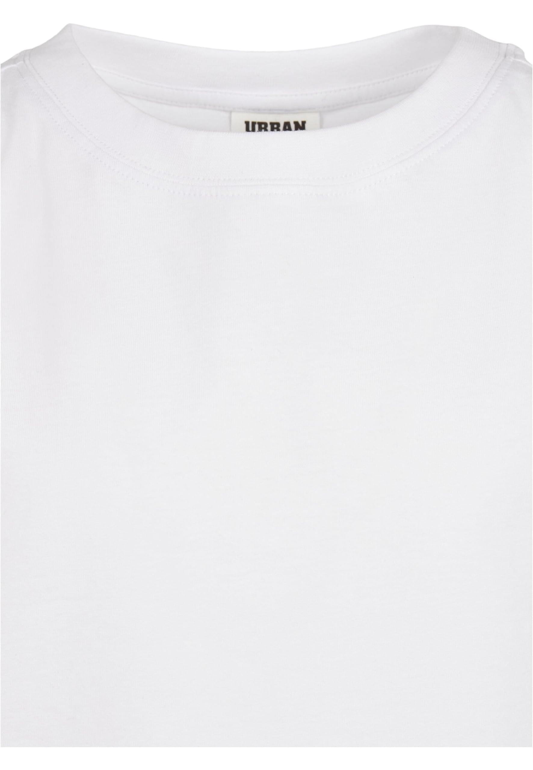 Urban Classics Dziewczęcy T-shirt Organic Extended Shoulder Tee T-Shirt, biały, 134/140 cm