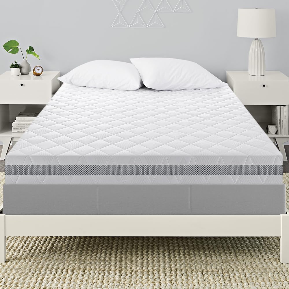 BedStory Gel Topper 180x200cm H3/H4 aus 10cm Höhe Kaltschaumkern, atmungsaktive 3D-Netz Bezug, Bequeme Matratzentopper für Boxspringbett und unbequemem Betten Schlafsofa