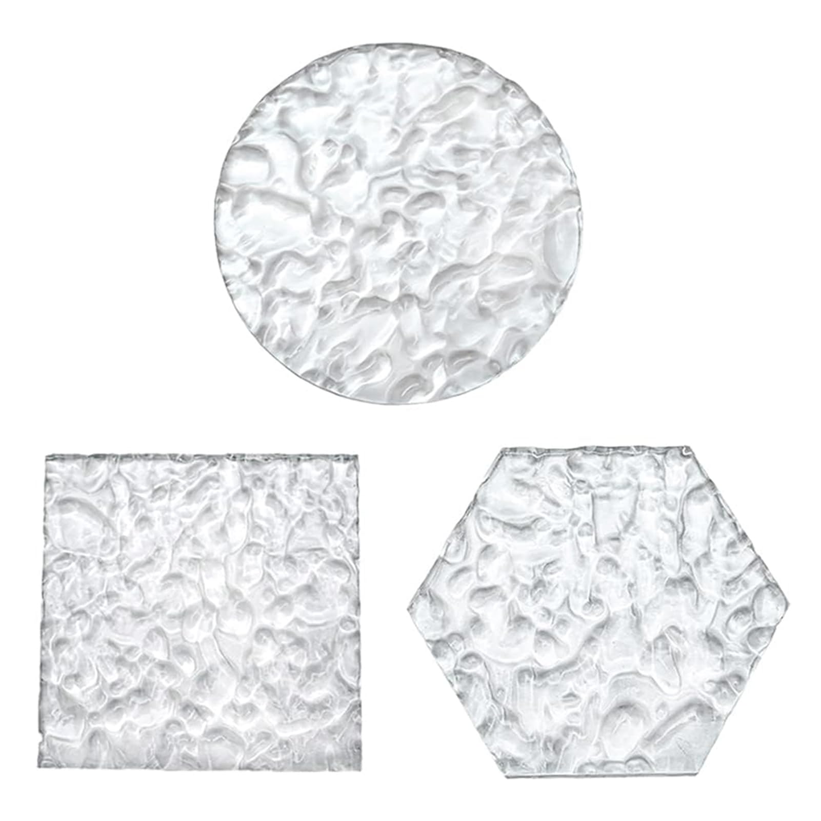 Arkusz akrylowy Przezroczysty Perspex, Przezroczyste akrylowe arkusze faliste Wiele kształtów 3 szt. mm/5 mm