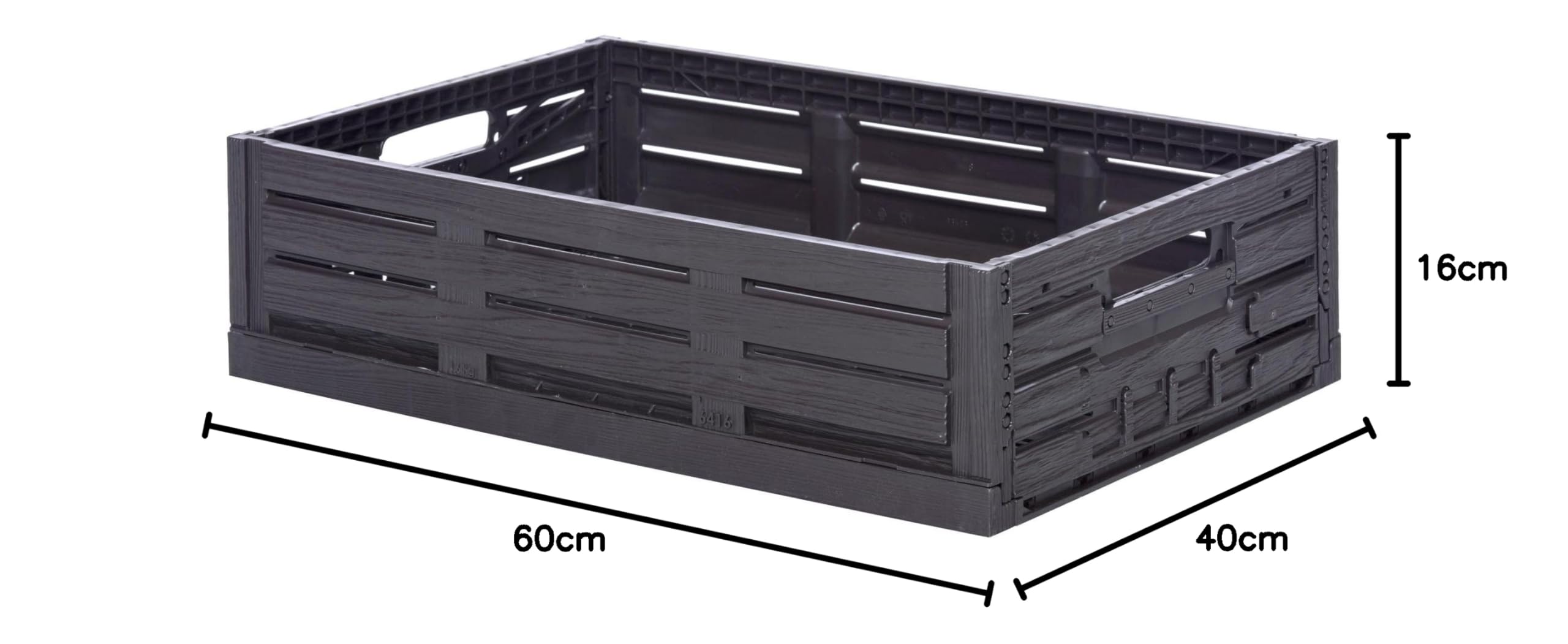 2 Cajas Grandes Plegables Con Tapa - 60x40x32 Cm - Para Mudanza Y Almacenaje