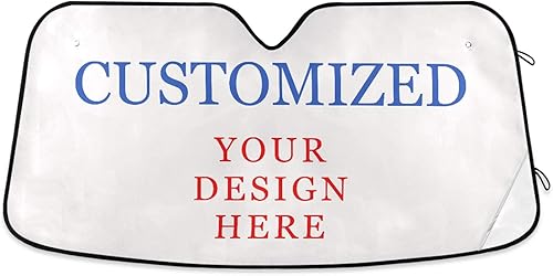 Parasol personalizado para parabrisas de automóvil, bloquea, los rayos UV, protector solar de visera, reflector plegable para mantener tu vehículo