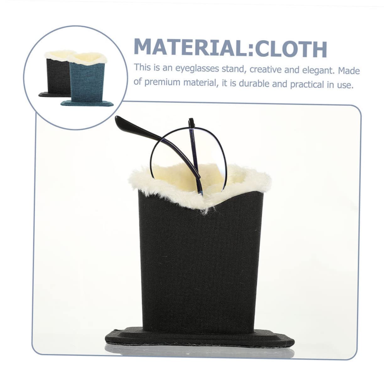 Beavorty Glasses Stand Holder Eyeglasses Tray Single Pair for Home Office Shop Window