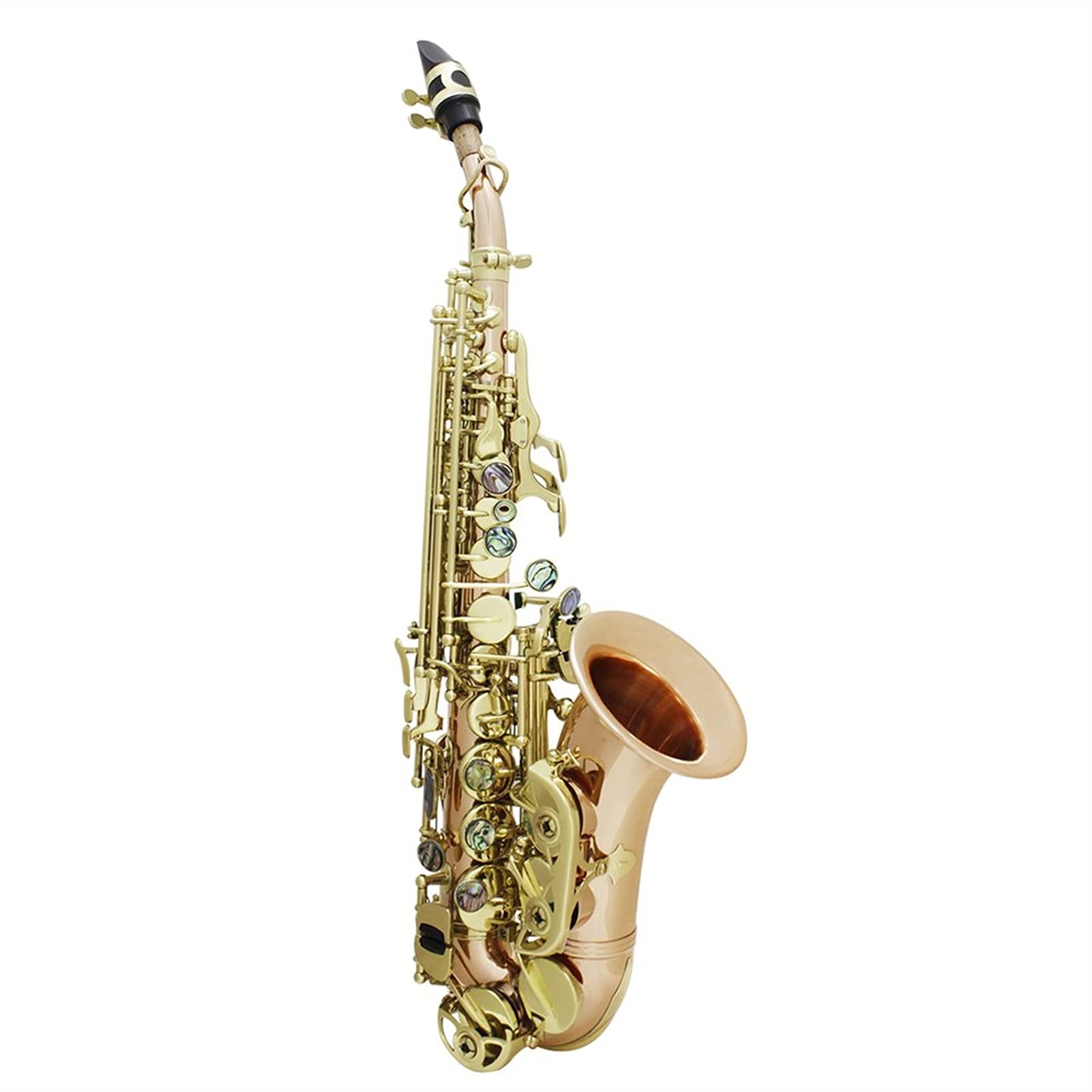Sax Principianti Kit Sassofono Golden Saxophone Strumento a Legna Professionale BB B BB BB BA Place Sax con Scatola e Accessori per Strumenti fotosiemusici Strumento a fiato