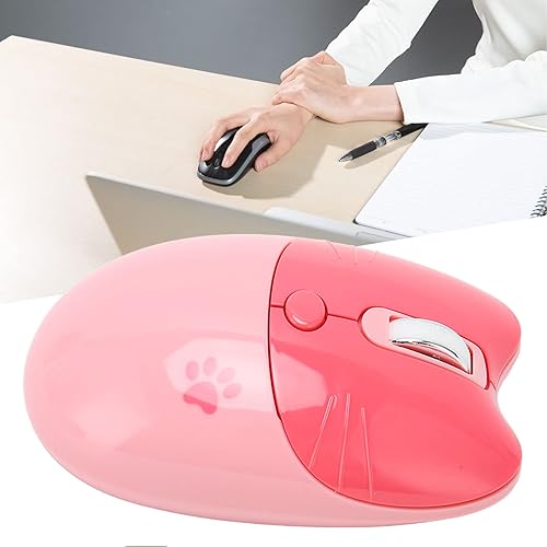 Miniatura 7 de BT5.1 Ratón inalámbrico, clic ultra silencioso y diseño portátil compacto para niñas, alternativa de 2.4 GHz con modo de sueño automático, ideal