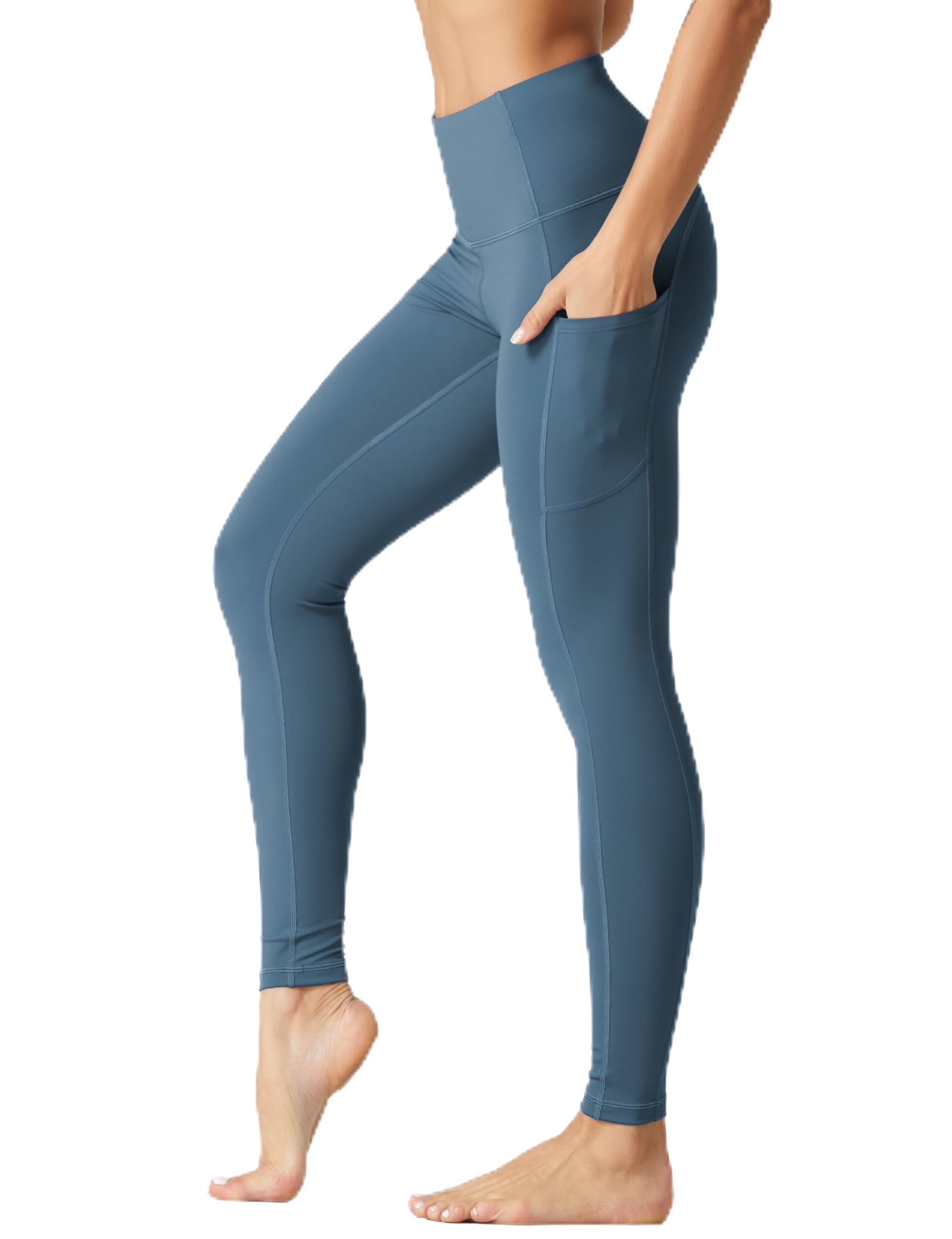 THE GYM PEOPLE Women's High Waist Yoga Pants Soft Tummy Control Athletic Workout Leggings with Deep Pockets