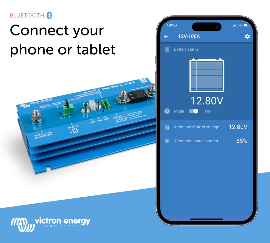 Victron Energy Sistema di Gestione Batteria, Smart BMS CL 12-100
