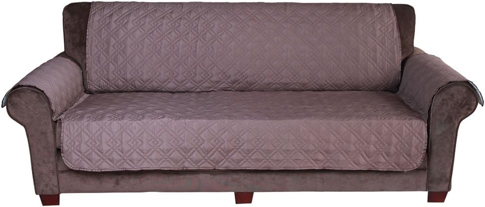 INNOCESSORIES Pets Anti-slip Water Resistant Chair Loveseat Sofa Furniture Protector Slipcover (Sofa, Chocolate)