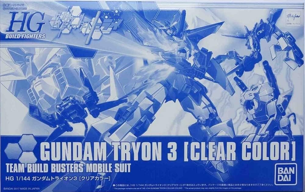 Event limiied Item HG 1/144 Gundam Tryon 3 Clear Color Model kit