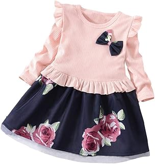 Day8 Robe Bebe Fille Ceremonie Bapteme Princesse Hiver Robe Fille Mariage Vintage Chic Automne Vetements Fille 1 6 Ans Pas Cher Sweat Pull Robe Fille Manche Longue Bowknot Fille Vetements Thac Or Th
