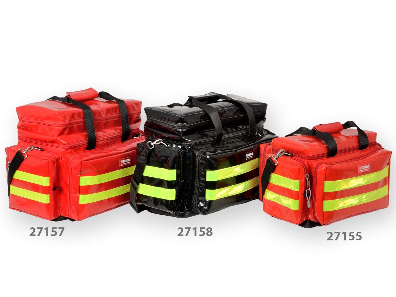 Borsa Smart in PVC, piccola, rossa, per soccorritori, medici, paramedici, professionisti