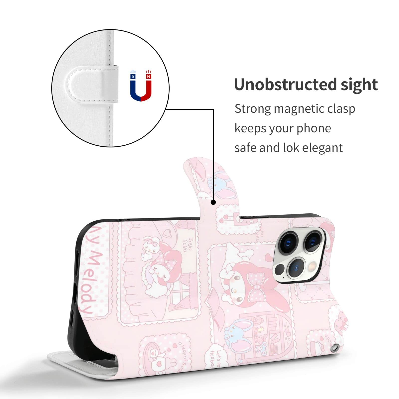 Amazon.co.jp: iPhone13ケース手帳型 マイメロディ アイホン13 手帳型