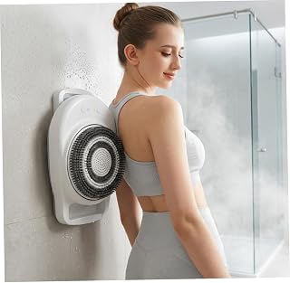 Electric Back Scrubber for Shower Wall, Hands-Free Automatic Shower Brush with 18cm Wide Head and 3 Speeds, Wall Mounted Back Scrubber for Easy Bathing, Pet Decors