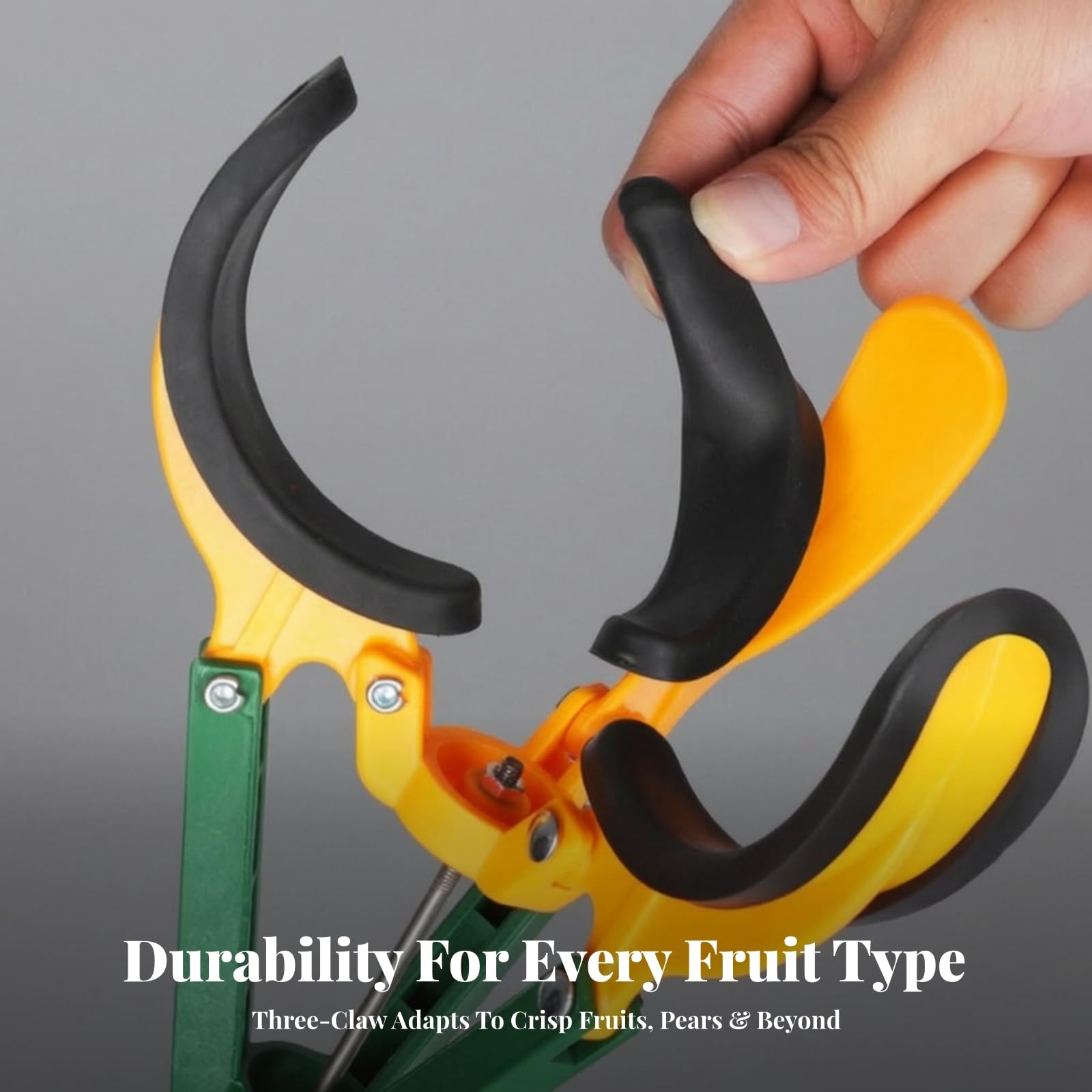 Raccoglifrutta Telescopico a Artigli Resistente Raccoglifrutta Manuale con Asta Telescopica per Giardino