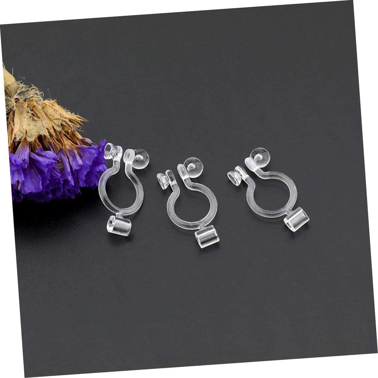 SHINEOFI 250pezzi Clip Orecchini Silicone Trasparenti Per Orecchini Fai Da Te Accessori Per Creazione Senza Piercing Materiali Decorativi Resistente e Comodi Da Indossare