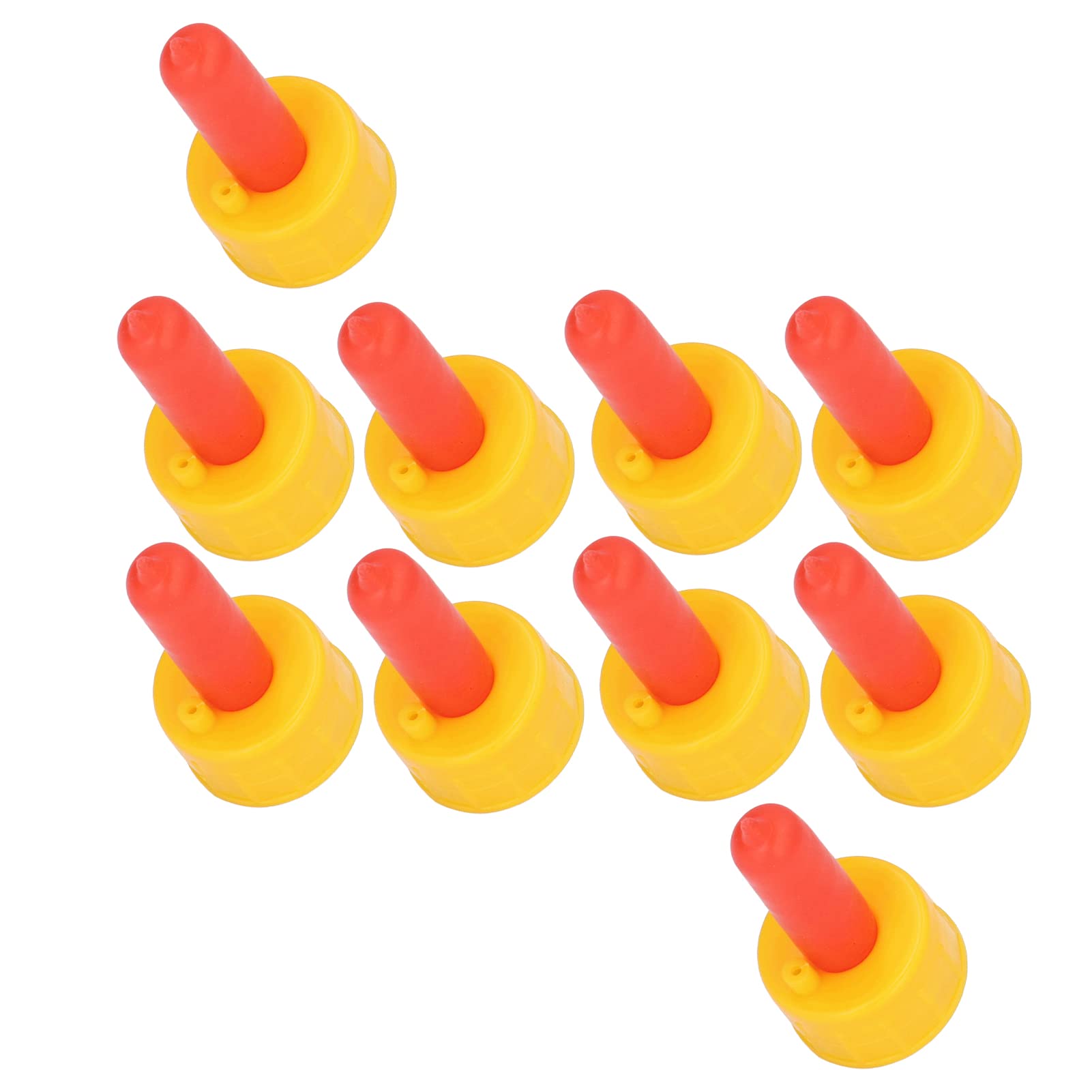 10 Pieces Lamb Milk Drinking Nipple for Feeding Small Orphan Animals Portable Goat Nursing Nipple for Lambs, Dogs, Foals Silicone Plastic