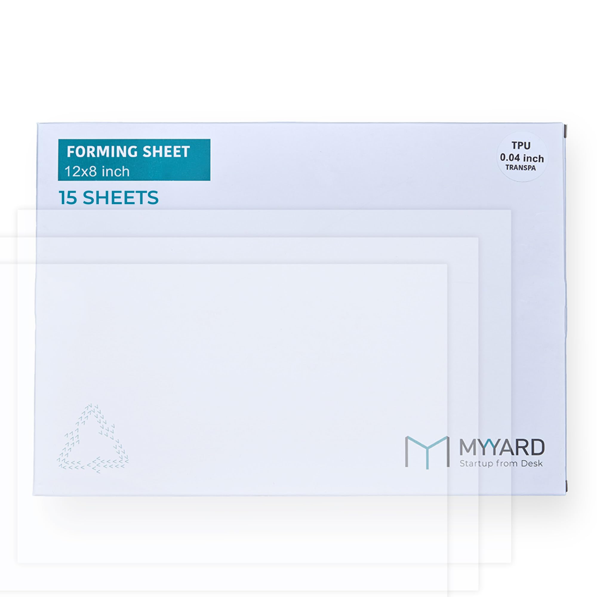 MY YARD TPU Plastic Sheets 12 x 8 Inch – High Tensile Strength, Ideal for Protective Covers, Soap Molds, Cement Molds - 0.04 Inch Thick, 15 Sheets