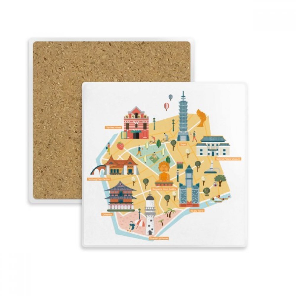 Tasse porte absorbent Pierre Taipei pour vos apéritifs et pauses café