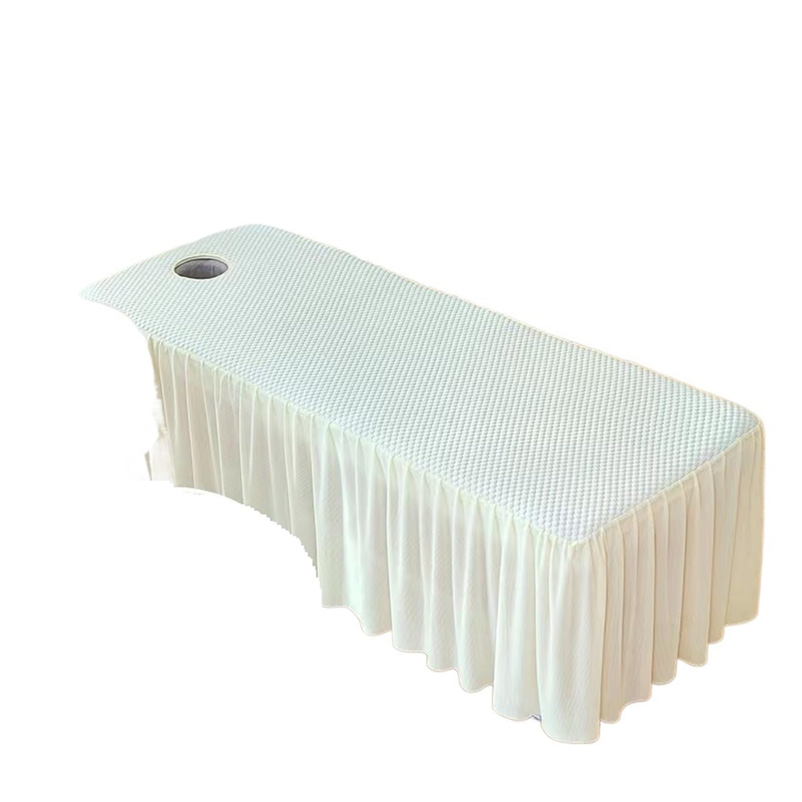 Massage Bed Sheet Beauty Salon Bedskirt Full Cover SPA Massage Table Bed Sheet Skirt Colchas with Hole(80x190cm)