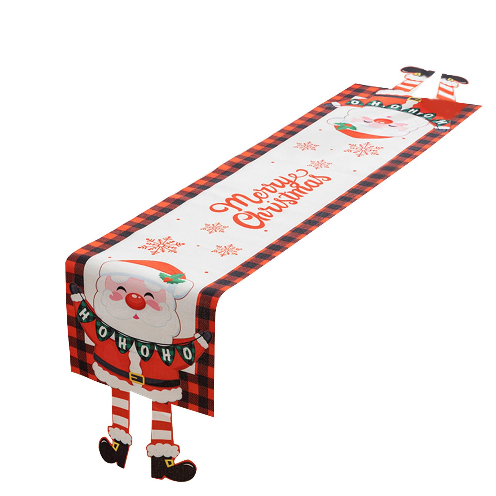 Tsophreniq Christmas Table Runner with Seasonal Decoration Eye Catching Tablecloth for Home Shop Placemat Christmas Table Runner