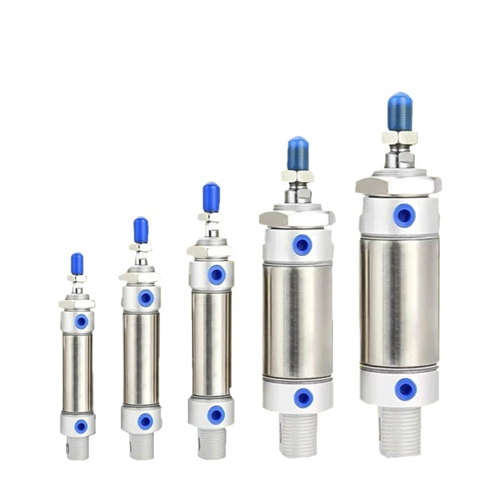 MA16/20/25/32/40 Series Anneau magnétique en acier inoxydable Course de 25 à 500 mm Petit cylindre pneumatique à double effet (course 50 mm, MA32 alésage 32 mm)