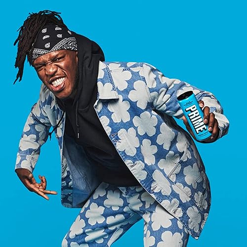 Miniatura 5 de Prime Energy Drink "Blue Raspberry", sabor natural, 200 mg de cafeína, cero azúcar, 300 mg de electrolitos, vegano, 12 onzas líquidas por lata