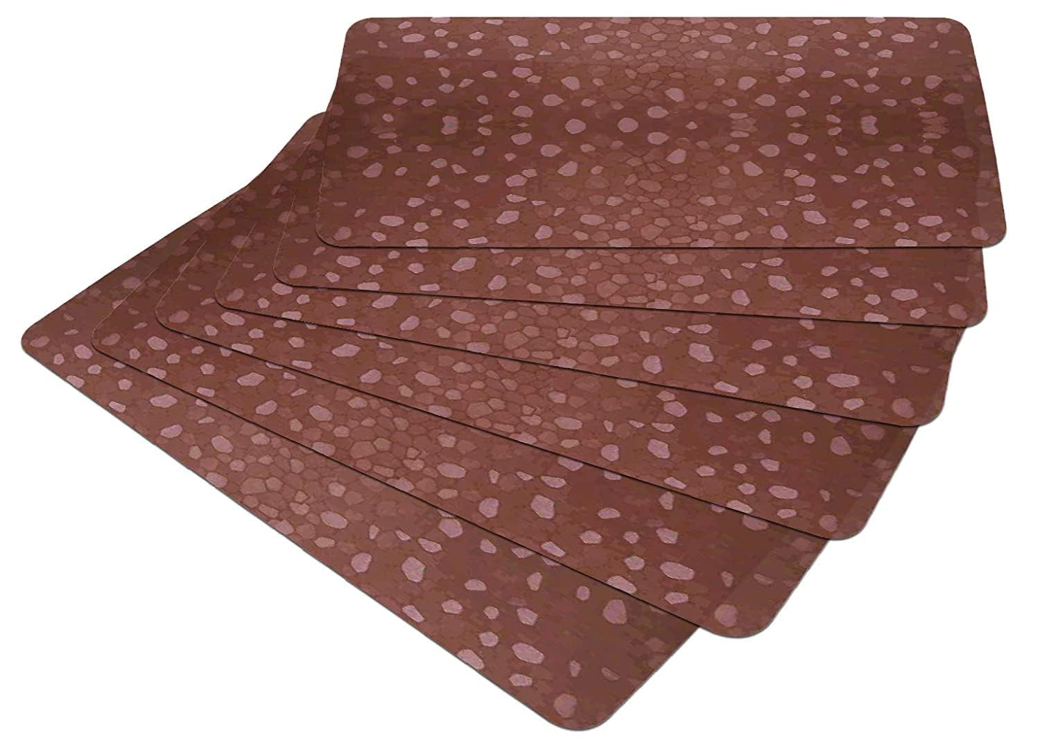 Kuber Industries Stone Print Fridge Mat Set of 6|Water Proof Refrigerator Drawer Mat|Reusable & Washable|Multipurpose Mat for Kitchen (Brown) (B0CFDXF74M) Amazon Price History, Amazon Price Tracker