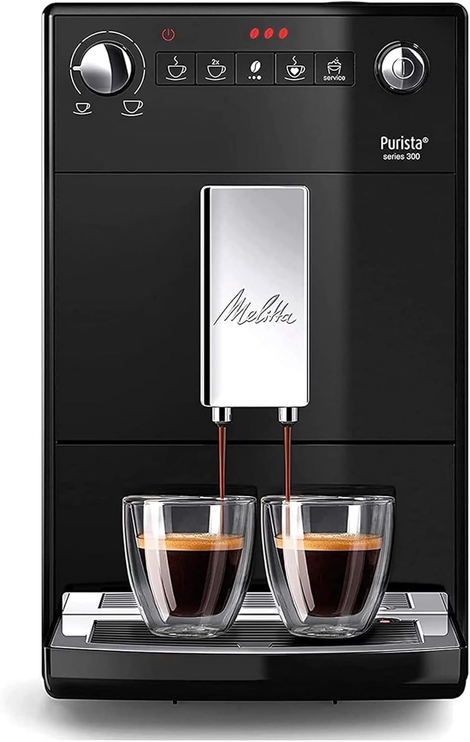 Melitta Purista F230-102, Cafetera Automatica con Molinillo Silencioso, 15 Bares + Pro Aqua Cartucho de Filtro Descalcificador, Plastique