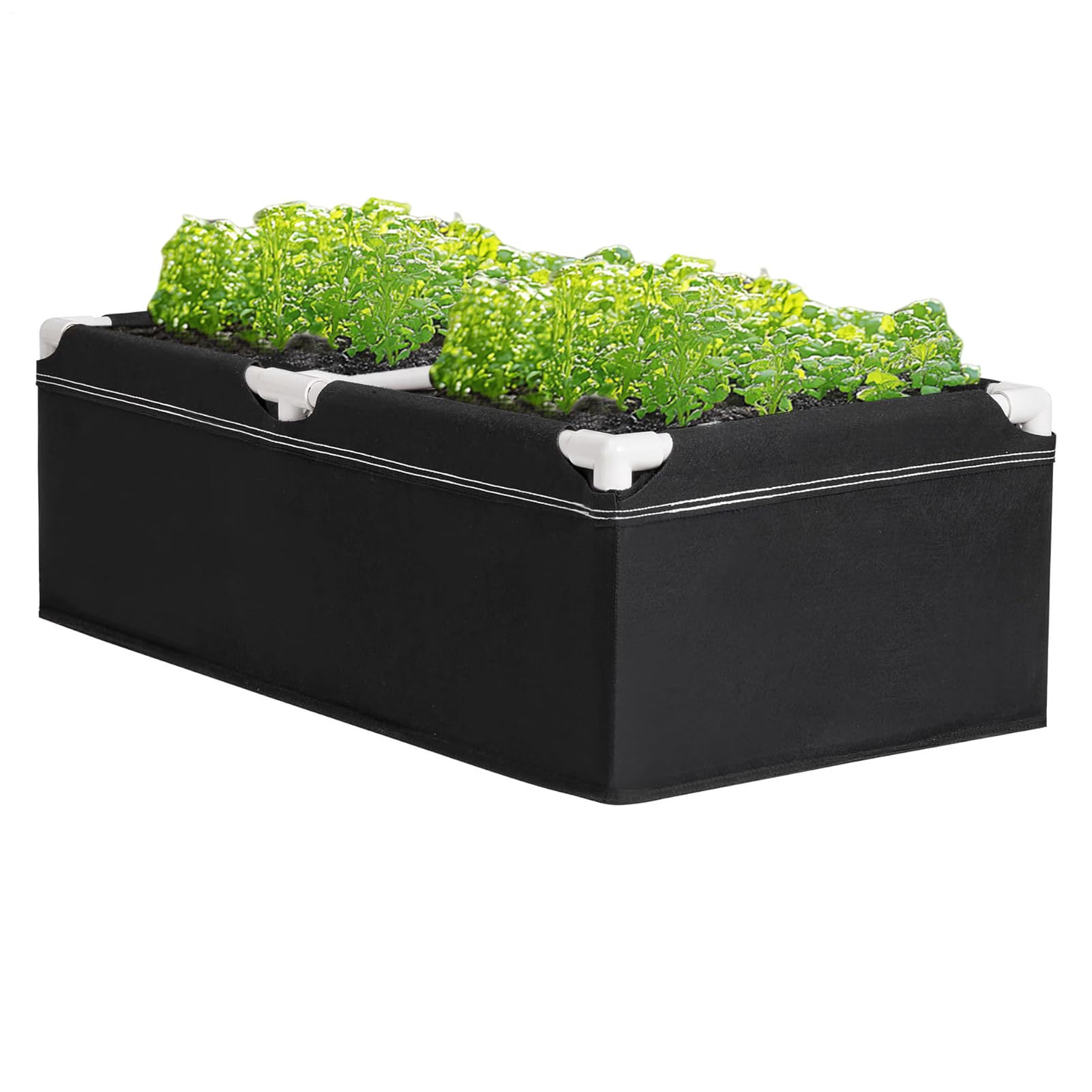 Podwyższona grządka z tkaniny - 100 x 50 x 30 cm zewnętrzna doniczka do